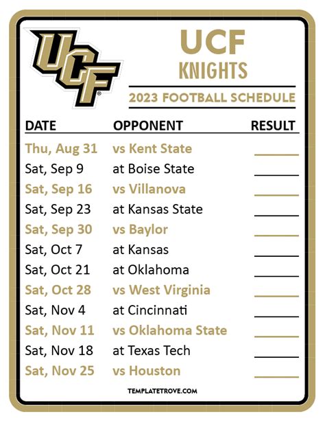 ucf football schedule 2023 2024